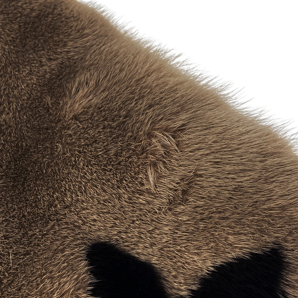 ルイ・ヴィトン エシャルプ プレイグラム 防寒 マフラー モノグラムミンク シルク ブラウン レディース 【中古】brbag