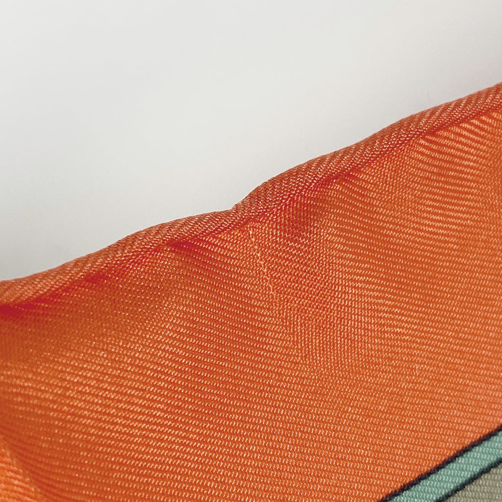 エルメス カレ 90 LE TEMPS des MARIONNETTES マリオネットの時間 スカーフ シルク ピンク マルチカラー レディース 【中古】brbag