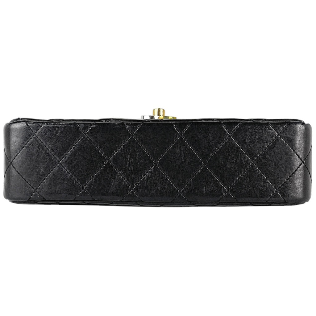 シャネル パリ限定 マトラッセ Wフラップ チェーン ショルダーバッグ ココマーク ショルダーバッグ レザー ブラック レディース 【中古】brbag
