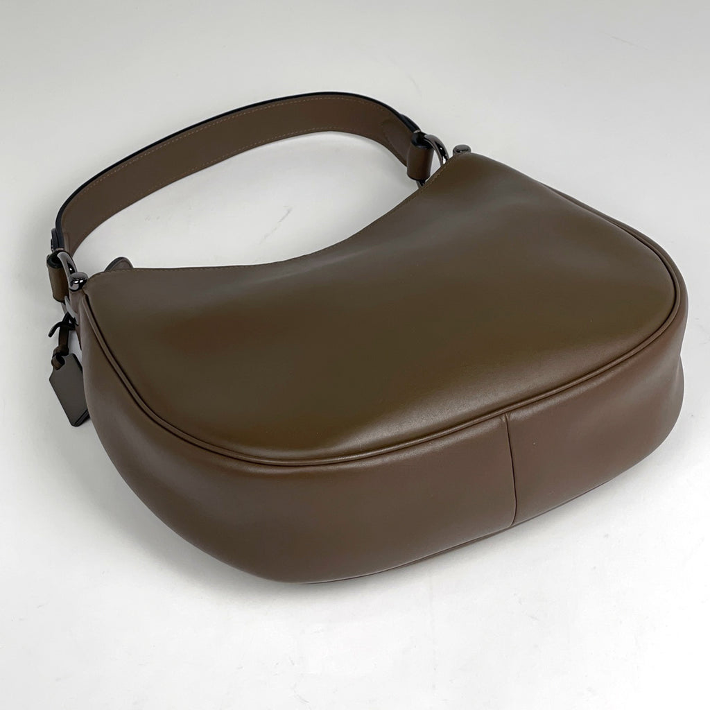 コーチ ロゴ ハンドバッグ ウェスタン リベット 2WAY ショルダーバッグ ハンドバッグ レザー ブラウン 57119 レディース 【中古】brbag