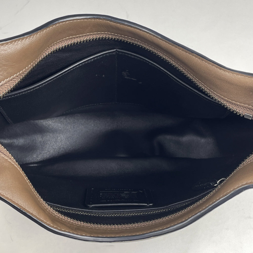 コーチ ロゴ ハンドバッグ ウェスタン リベット 2WAY ショルダーバッグ ハンドバッグ レザー ブラウン 57119 レディース 【中古】brbag