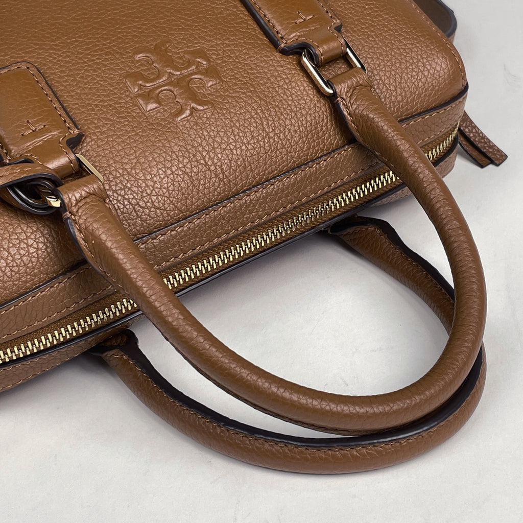 トリーバーチ ロゴ ハンドバッグ 2WAY ショルダーバッグ ハンドバッグ レザー ブラウン レディース 【中古】brbag