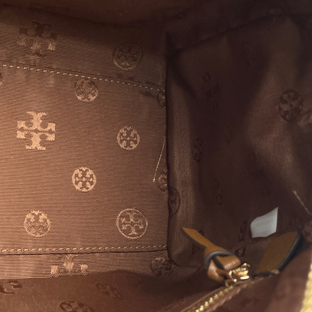 トリーバーチ ロゴ ハンドバッグ 2WAY ショルダーバッグ ハンドバッグ レザー ブラウン レディース 【中古】brbag