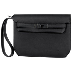 エルメス ケリー デペッシュ25 クラッチバッグ エバーカラー ブラック K レディース 【中古】brbag