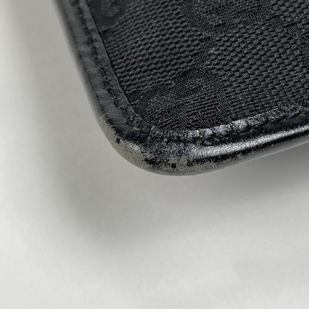 グッチ GG柄 ショルダーバッグ 斜め掛け ポシェット ショルダーバッグ GGキャンバス ブラック 27639 レディース 【中古】brbag