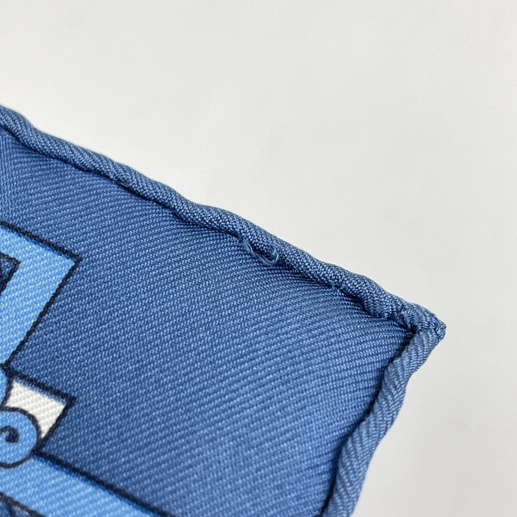 エルメス カレ 90 ASTRES es SOLEILS 天体と太陽 スカーフ シルク ブルー マルチカラー レディース 【中古】brbag