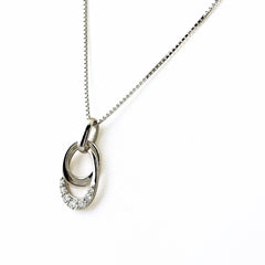 メレダイヤ デザインネックレス プラチナ ネックレス ネックレス Pt900 Pt850 ダイヤモンド レディース ノンブランドジュエリー 【中古】nbjwl