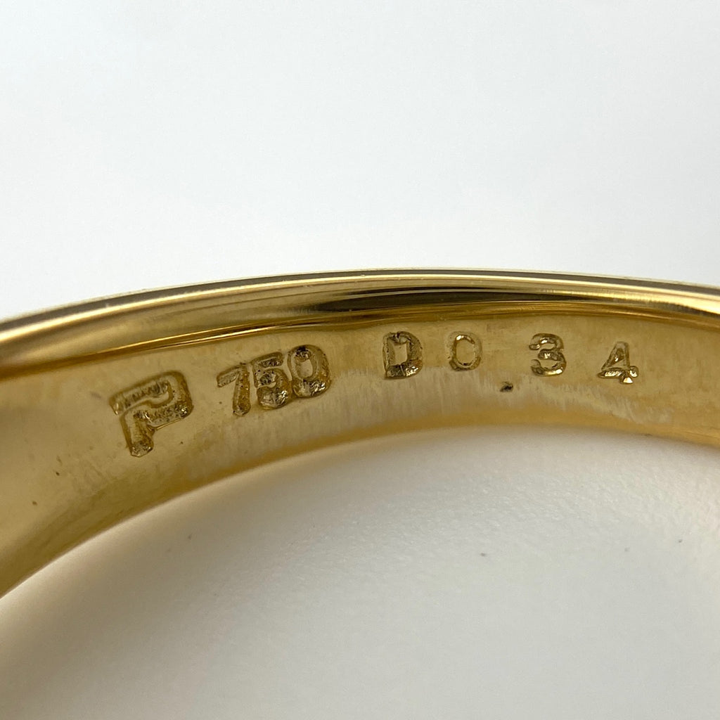 ポーラ メレダイヤ デザインリング YG イエローゴールド 指輪 リング 12号 750 ダイヤモンド レディース 【中古】brjwl