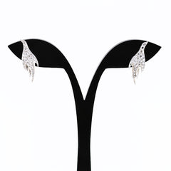 メレダイヤ イヤリング K14 WG ダイヤモンド レディース ノンブランドジュエリー 【中古】nbjwl