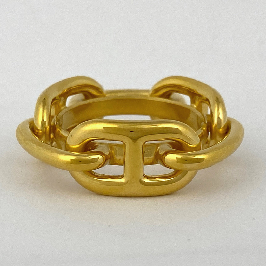 エルメス ルガテ シェーヌダンクル スカーフ留め スカーフホルダー スカーフリング GP ゴールド レディース 【中古】brbag