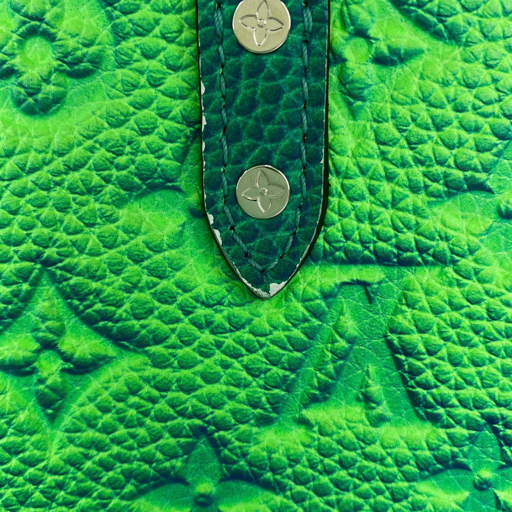 ルイ・ヴィトン プティット サックプラ 2WAY ショルダーバッグ ハンドバッグ モノグラムアンプラント グリーン ブルー M81221 レディース 【中古】brbag