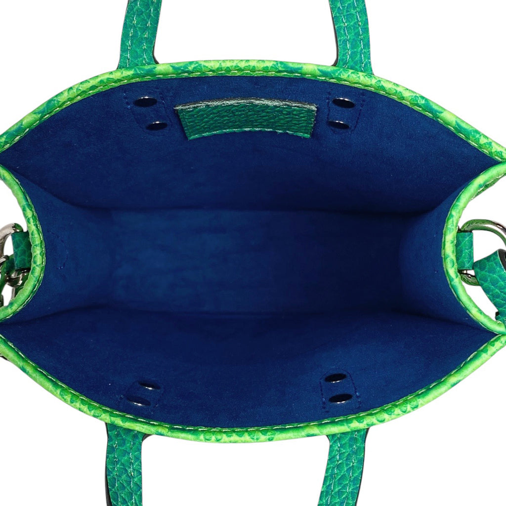 ルイ・ヴィトン プティット サックプラ 2WAY ショルダーバッグ ハンドバッグ モノグラムアンプラント グリーン ブルー M81221 レディース 【中古】brbag