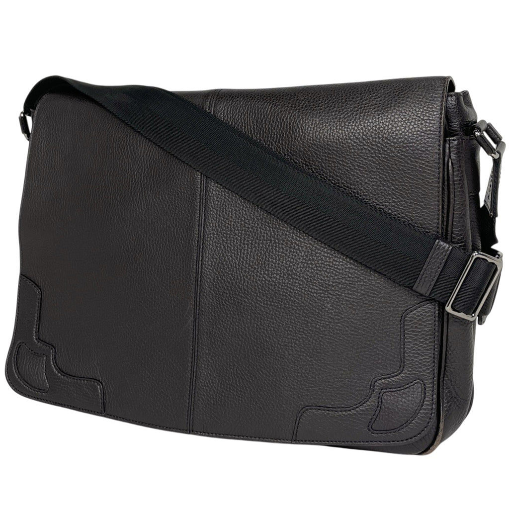 カルティエ マルチェロ ショルダーバッグ メッセンジャーバッグ ショルダーバッグ レザー ダークブラウン レディース 【中古】brbag