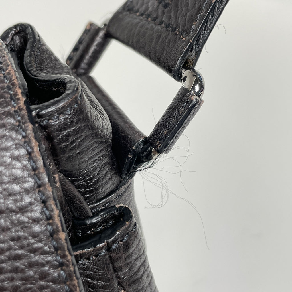 カルティエ マルチェロ ショルダーバッグ メッセンジャーバッグ ショルダーバッグ レザー ダークブラウン レディース 【中古】brbag