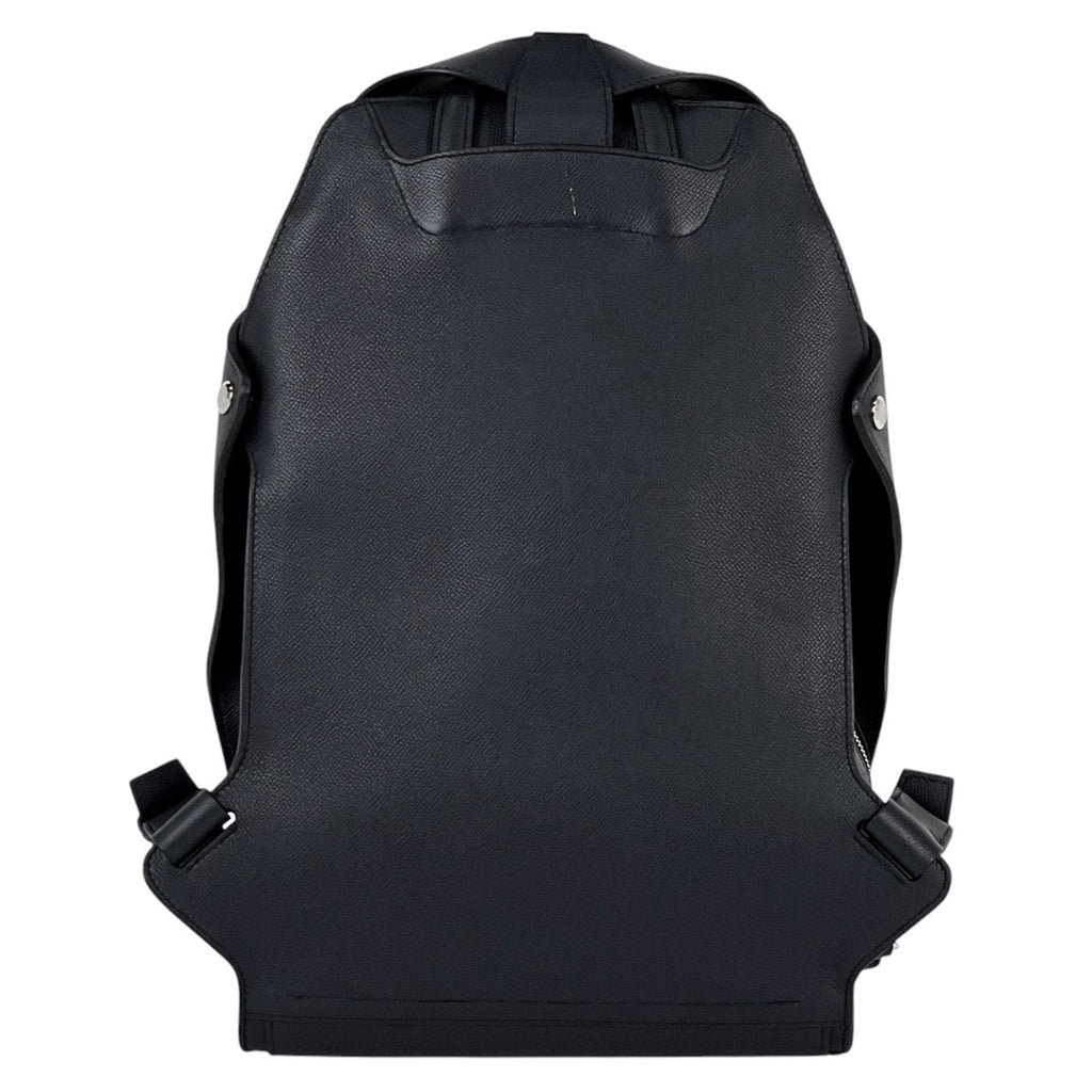 エルメス シティバッグ 27 バックパック デイパック リュック ヴォーエプソン ネイビー O メンズ 【中古】brbag