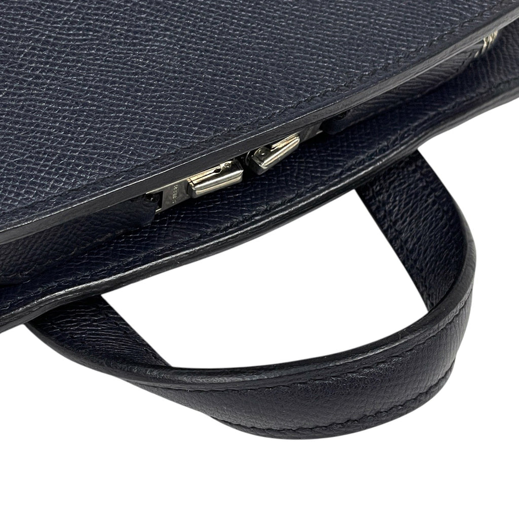 エルメス シティバッグ 27 バックパック デイパック リュック ヴォーエプソン ネイビー O メンズ 【中古】brbag