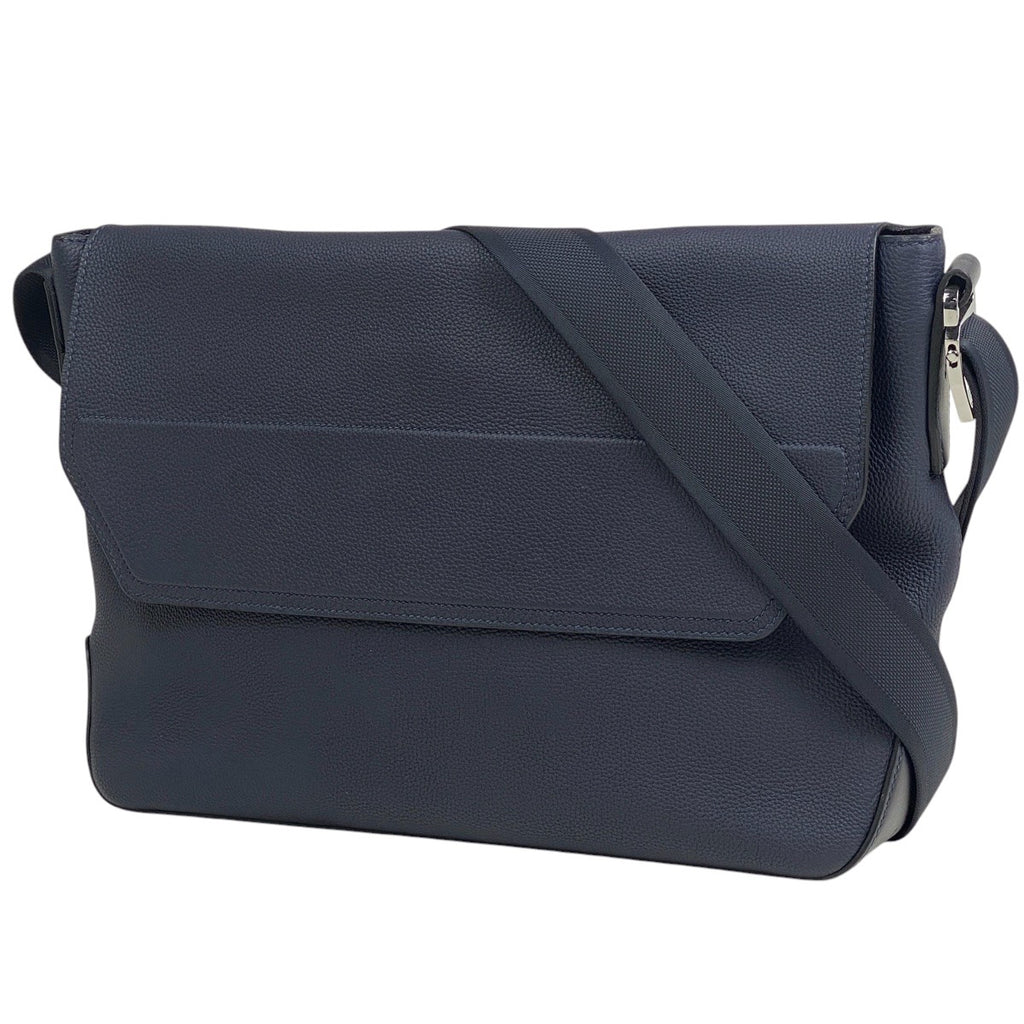 エルメス シティニュース メッセンジャー 斜め掛け メンズ ショルダーバッグ トゴ ブルーニュイ A レディース 【中古】brbag