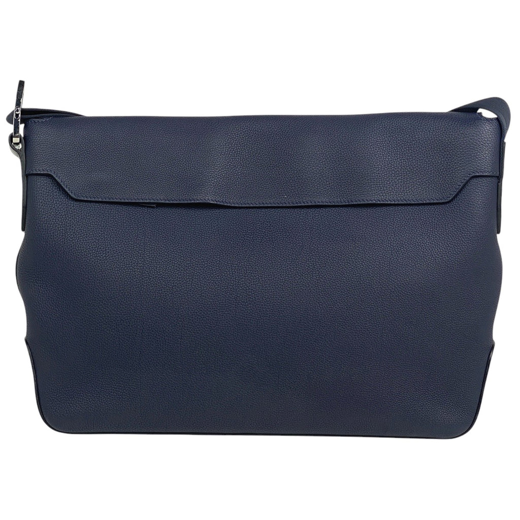 エルメス シティニュース メッセンジャー 斜め掛け メンズ ショルダーバッグ トゴ ブルーニュイ A レディース 【中古】brbag