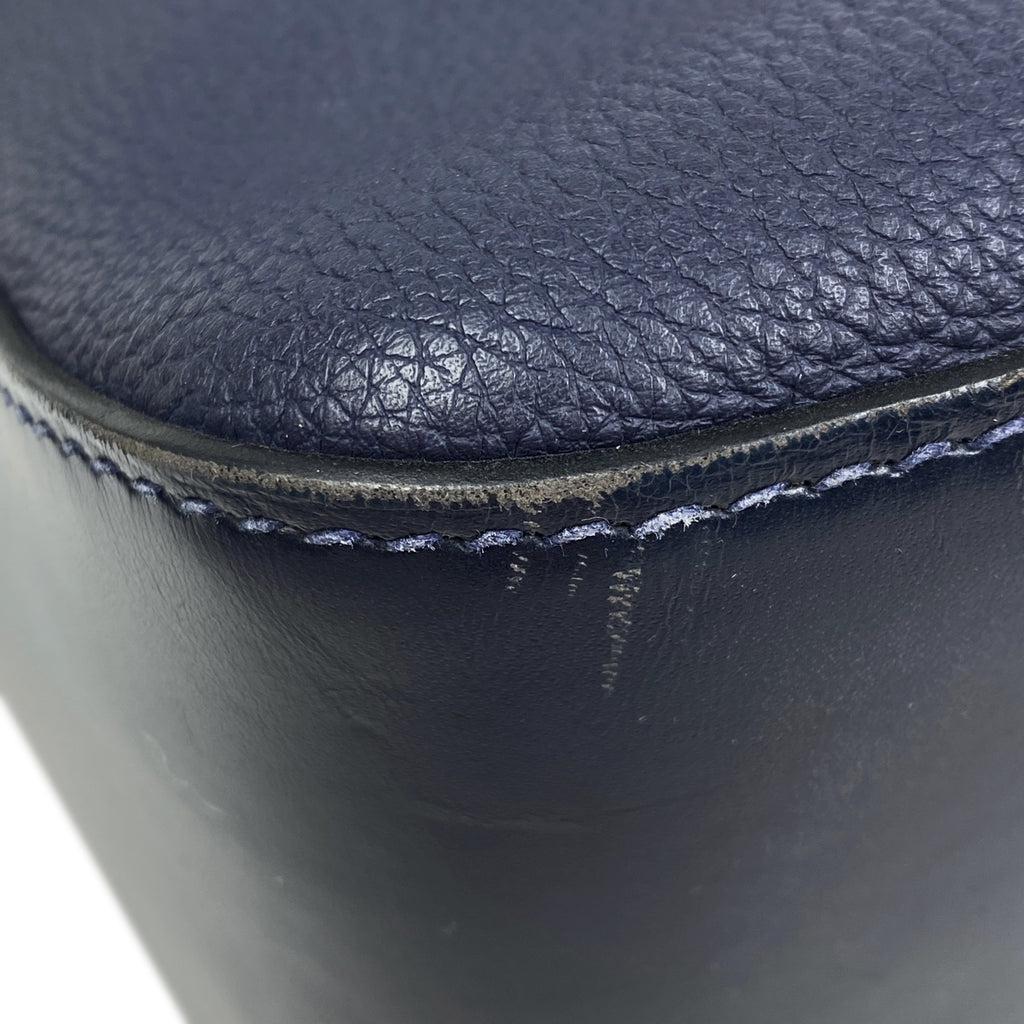 エルメス シティニュース メッセンジャー 斜め掛け メンズ ショルダーバッグ トゴ ブルーニュイ A レディース 【中古】brbag