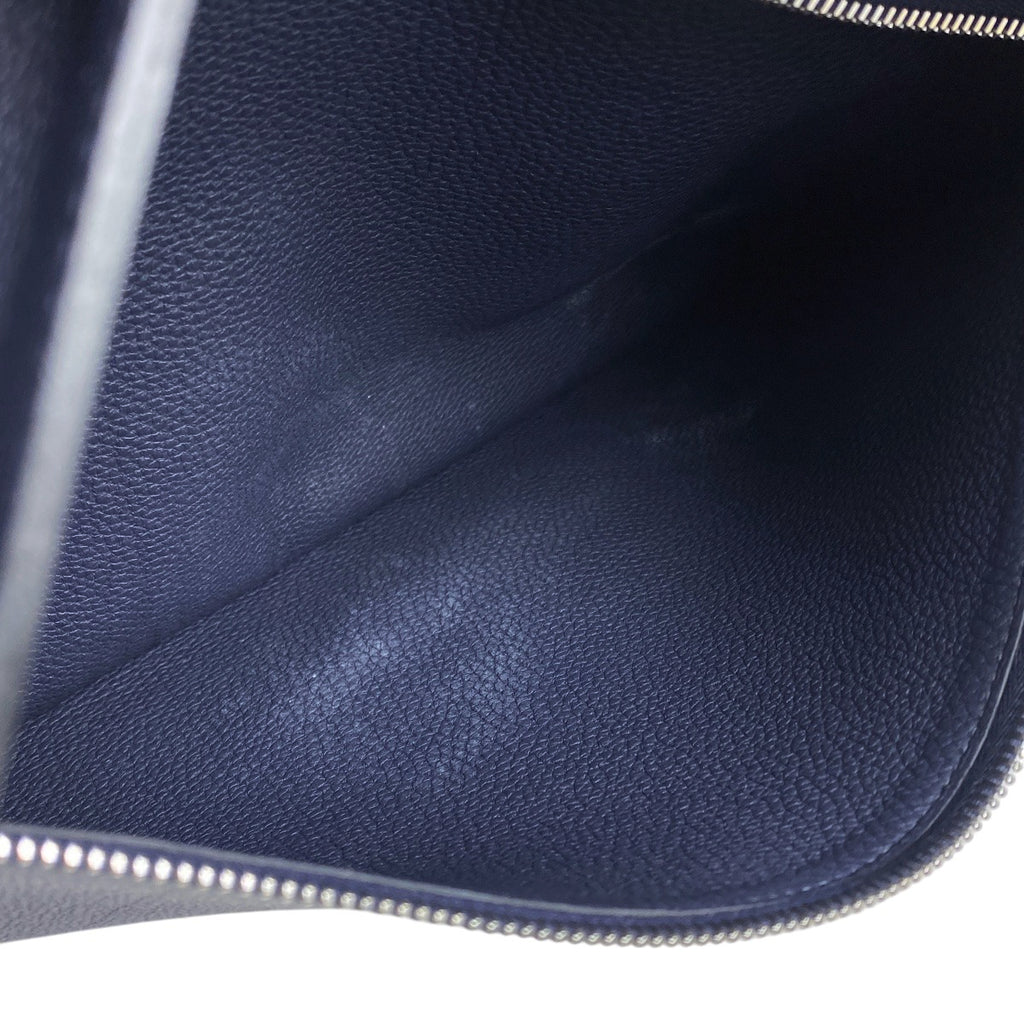 エルメス シティニュース メッセンジャー 斜め掛け メンズ ショルダーバッグ トゴ ブルーニュイ A レディース 【中古】brbag