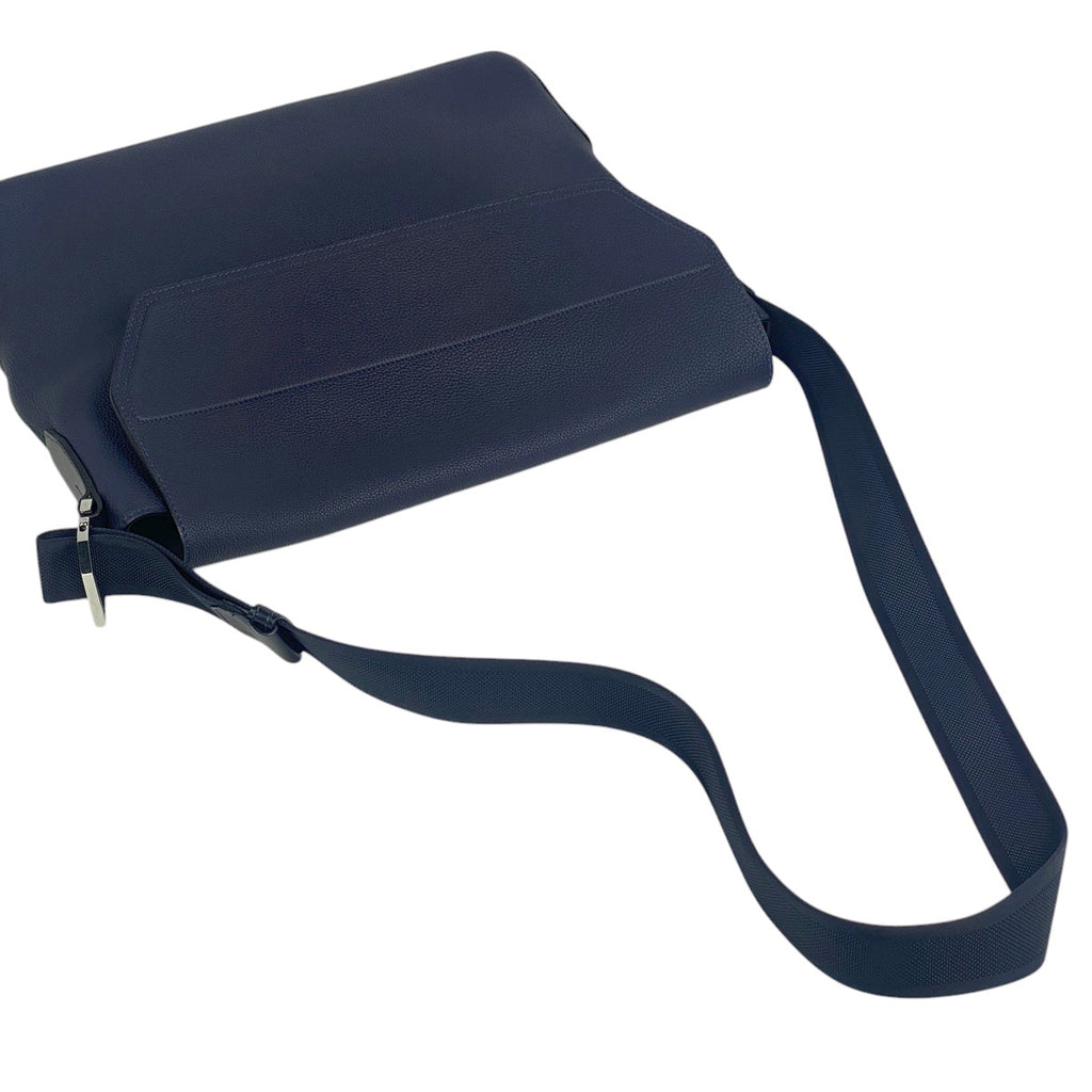 エルメス シティニュース メッセンジャー 斜め掛け メンズ ショルダーバッグ トゴ ブルーニュイ A レディース 【中古】brbag