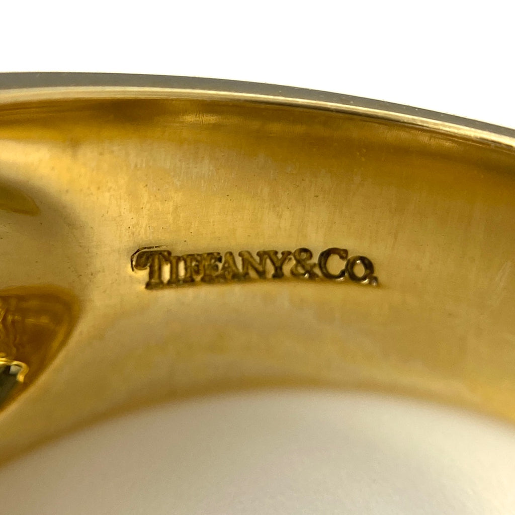 ティファニー デザイン リング YG イエローゴールド 指輪 リング 11号 750 レディース 【中古】brjwl