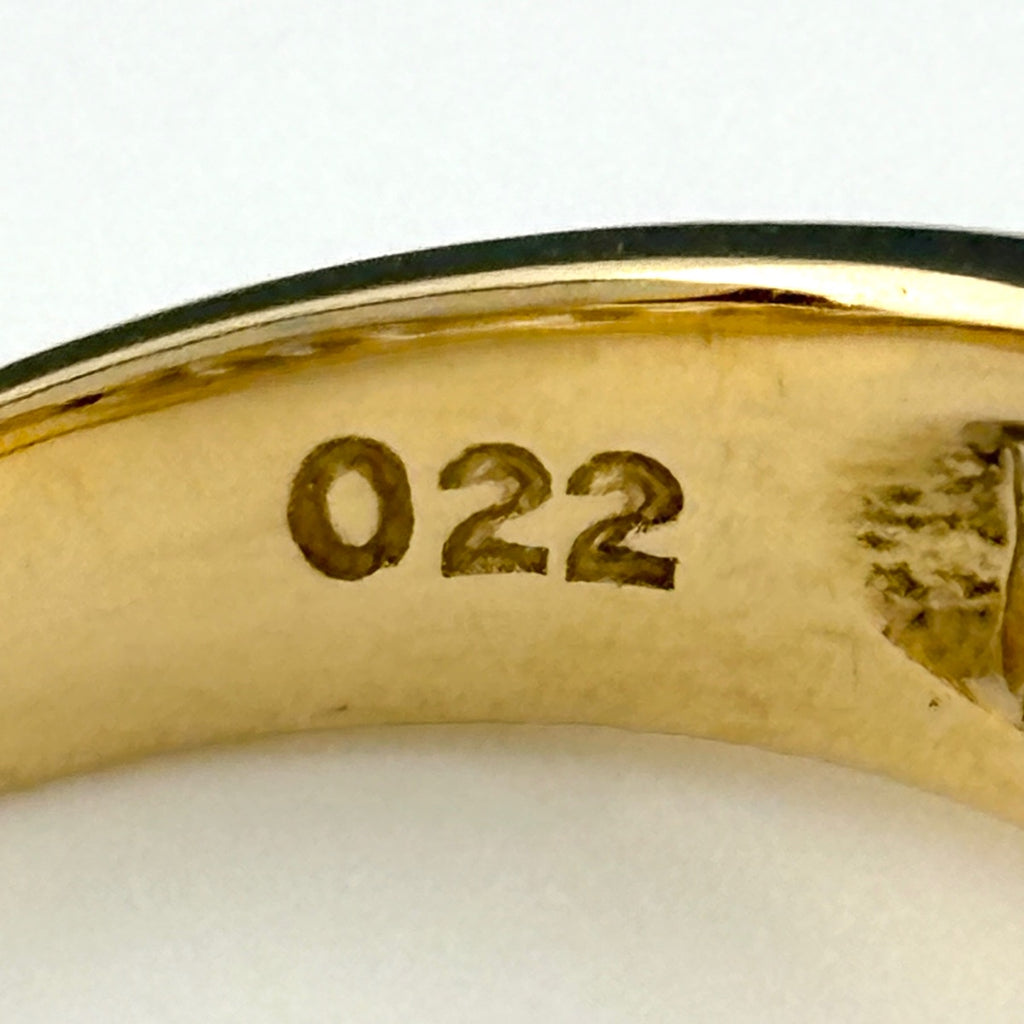 ダイヤモンド デザインリング YG イエローゴールド 指輪 リング 10号 K18 ダイヤモンド レディース ノンブランドジュエリー 【中古】nbjwl