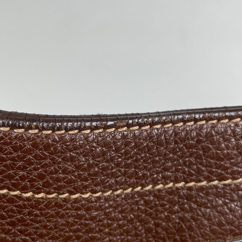 プラダ ロゴ ショルダーバッグ 肩掛け ワンショルダー ショルダーバッグ レザー ブラウン レディース 【中古】brbag