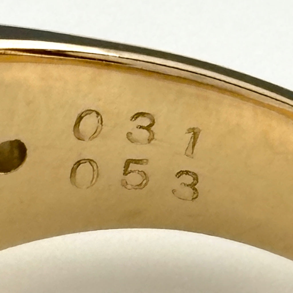 ダイヤモンド デザインリング YG イエローゴールド 指輪 メレダイヤ リング 9号 K18 ダイヤモンド レディース ノンブランドジュエリー 【中古】nbjwl