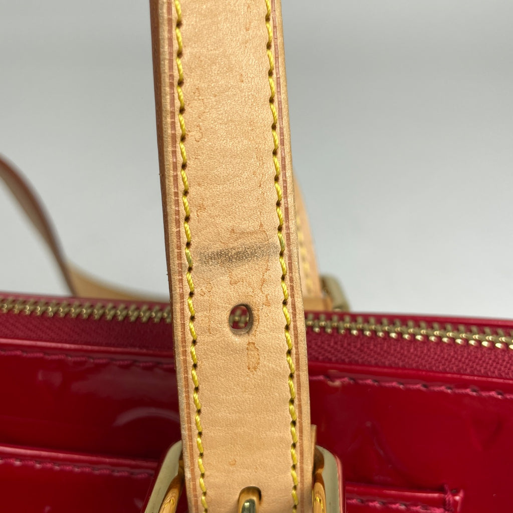 ルイ・ヴィトン ローズウッド アヴェニュー ハンドバッグ エナメル パテント ショルダーバッグ モノグラムヴェルニ ポムダムール M93507 レディース 【中古】brbag