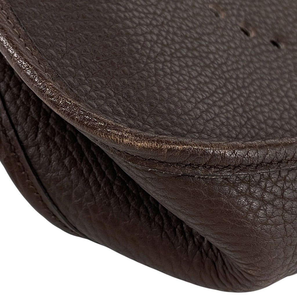 エルメス エヴリン 1 GM Hロゴ パンチング ショルダーバッグ トゴ ハバナ(ブラウン) Ｖ レディース 【中古】brbag