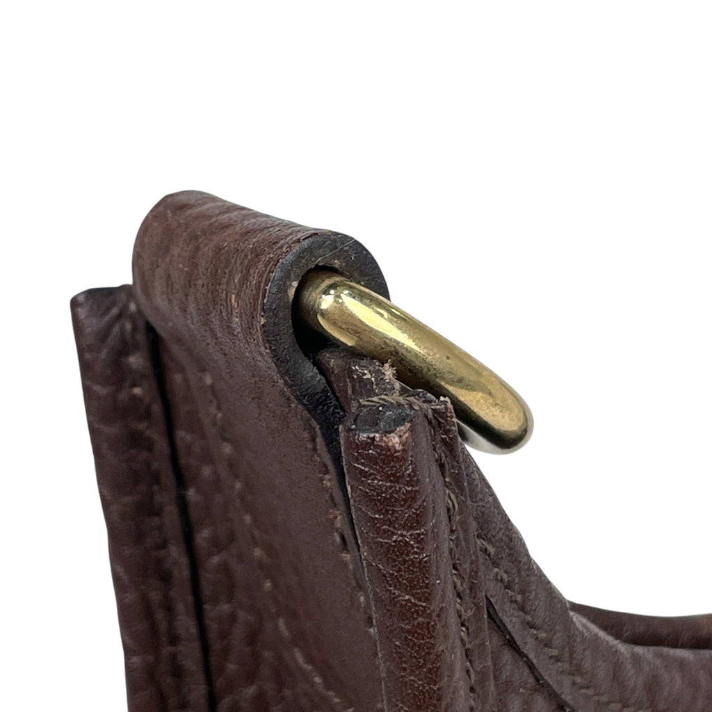 エルメス エヴリン 1 GM Hロゴ パンチング ショルダーバッグ トゴ ハバナ(ブラウン) Ｖ レディース 【中古】brbag