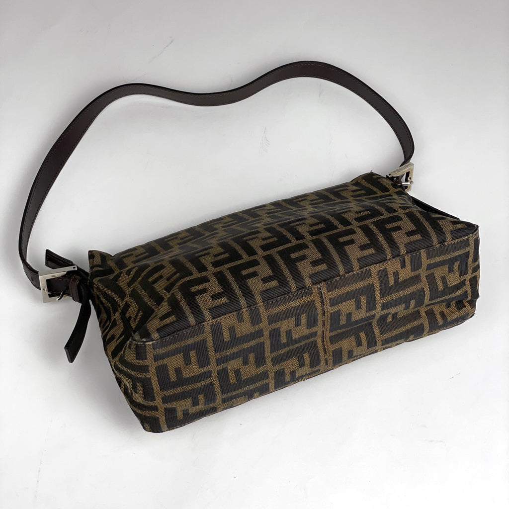 フェンディ ズッカ柄 ショルダーバッグ ハンドバッグ ショルダーバッグ キャンバス ブラウン 26566 レディース 【中古】brbag