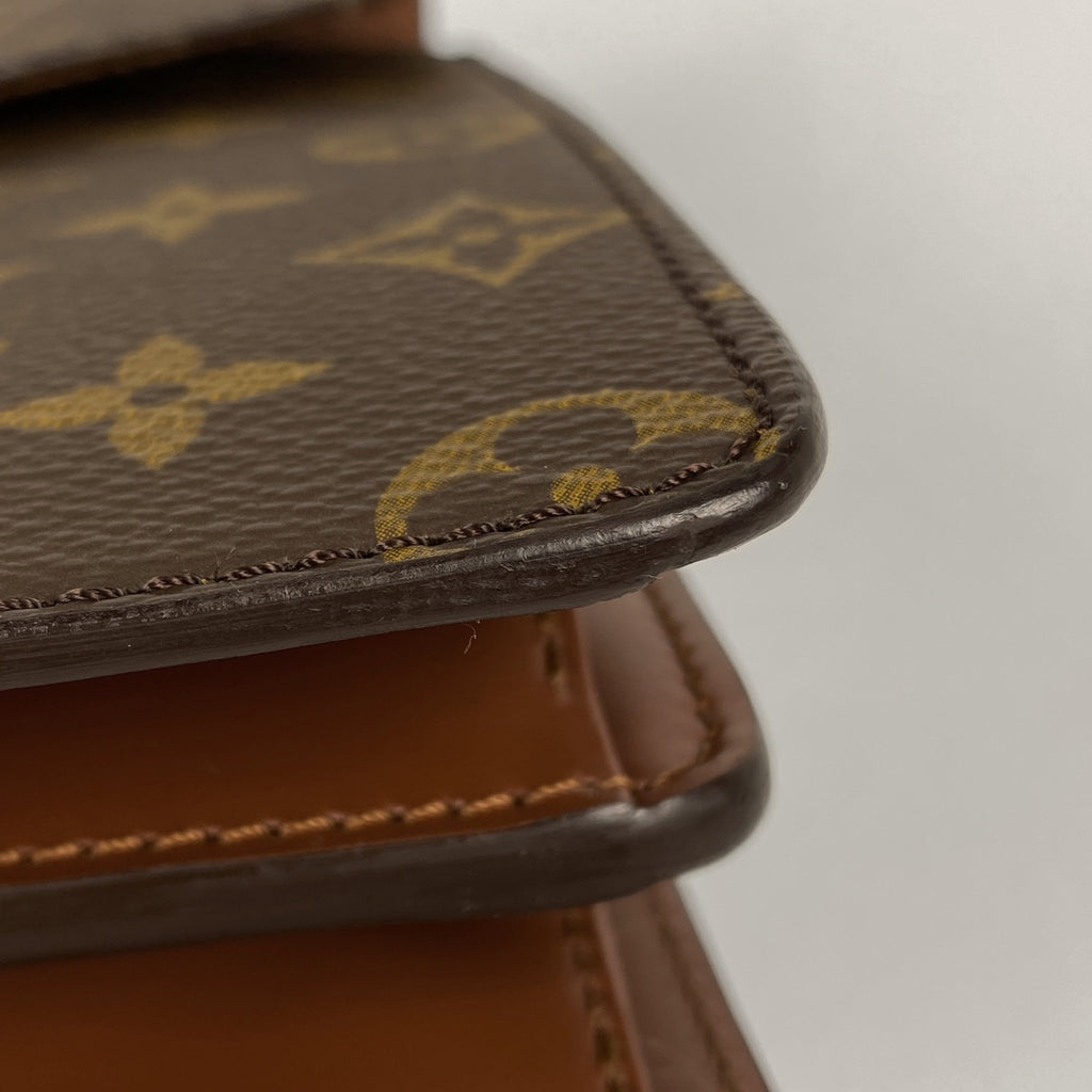 ルイ・ヴィトン コンコルド 手提げ ハンドバッグ モノグラム ブラウン M51190 レディース 【中古】brbag