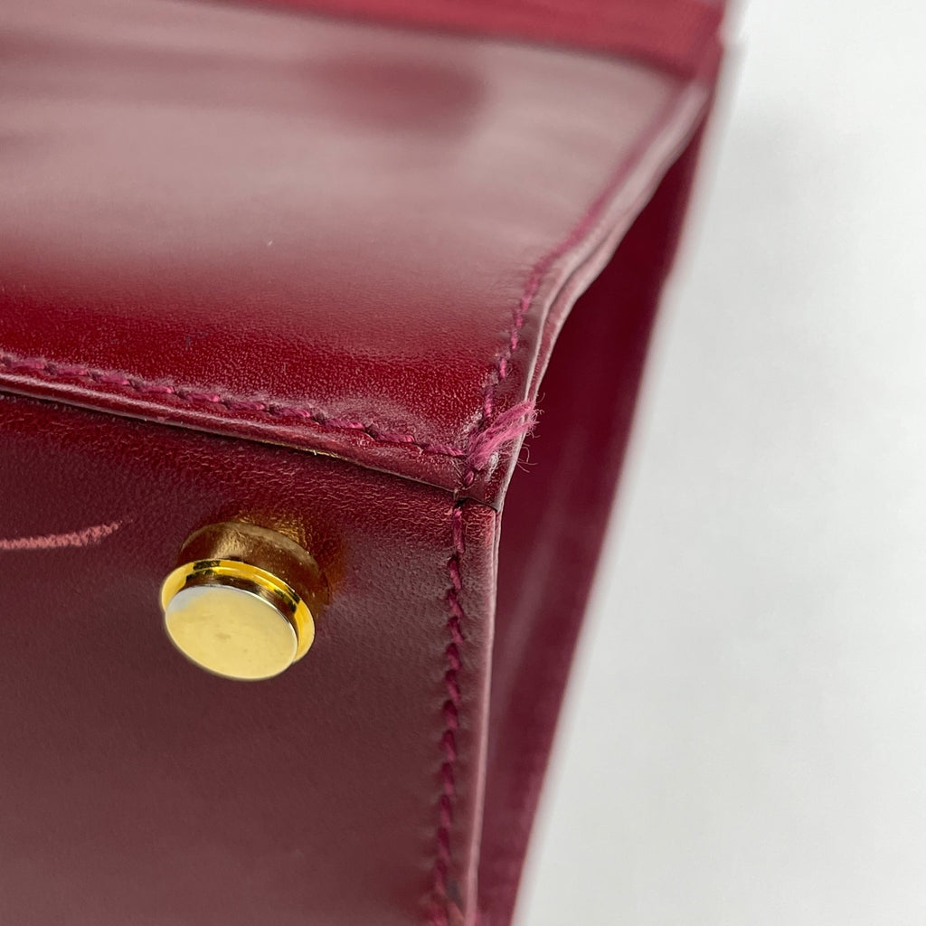 サルヴァトーレフェラガモ ヴァラリボン ハンドバッグ 2WAY ショルダーバッグ ハンドバッグ レザー レッド 4178 レディース 【中古】brbag