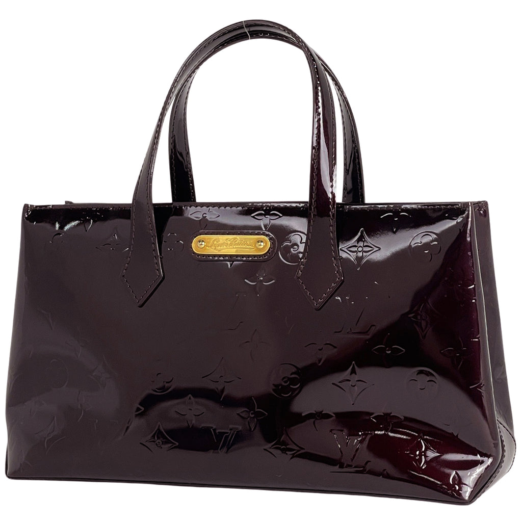 ルイ・ヴィトン ウィルシャー PM 手提げ エナメル ハンドバッグ モノグラムヴェルニ アマラント M93641 レディース 【中古】brbag