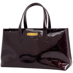 ルイ・ヴィトン ウィルシャー PM 手提げ エナメル ハンドバッグ モノグラムヴェルニ アマラント M93641 レディース 【中古】brbag