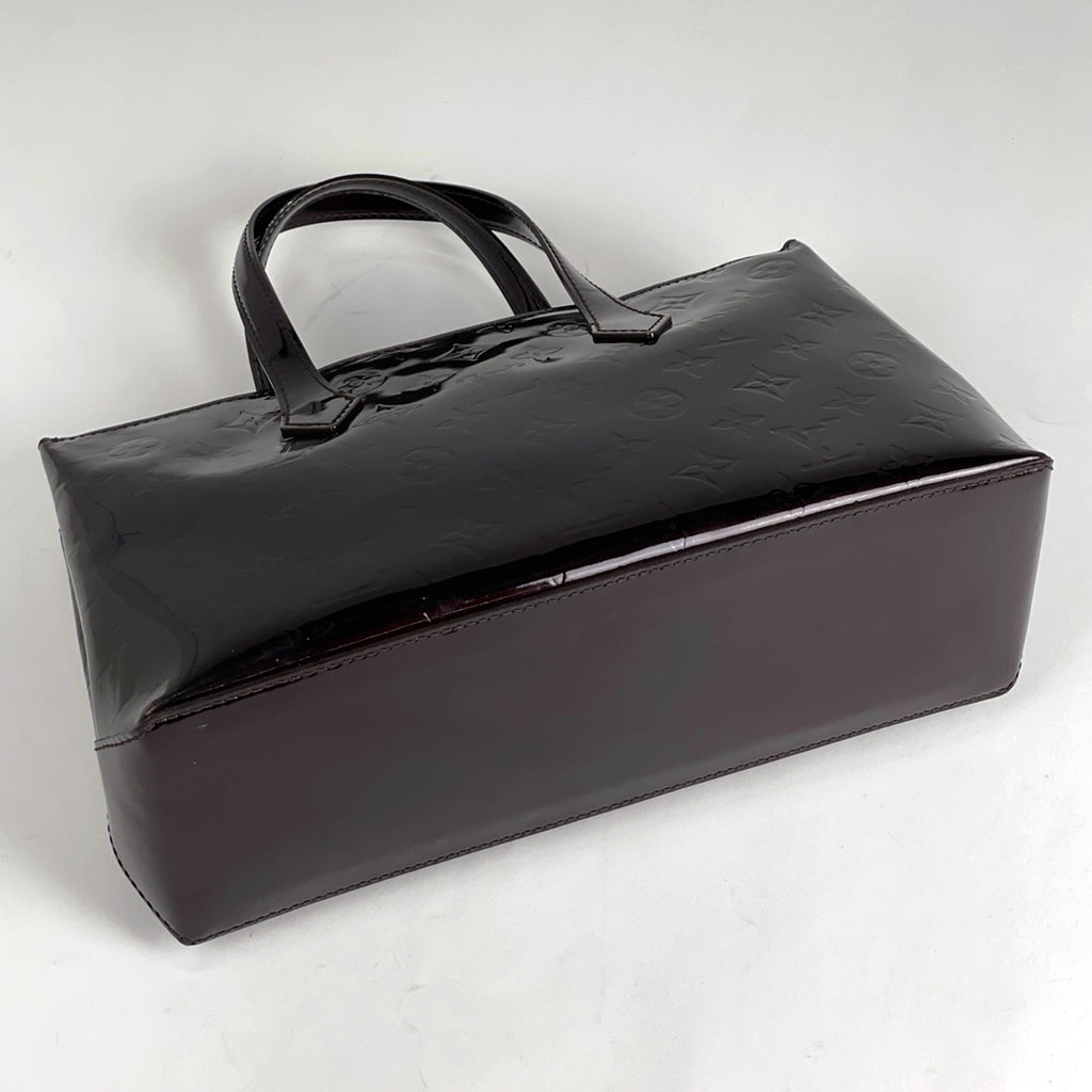 ルイ・ヴィトン ウィルシャー PM 手提げ エナメル ハンドバッグ モノグラムヴェルニ アマラント M93641 レディース 【中古】brbag