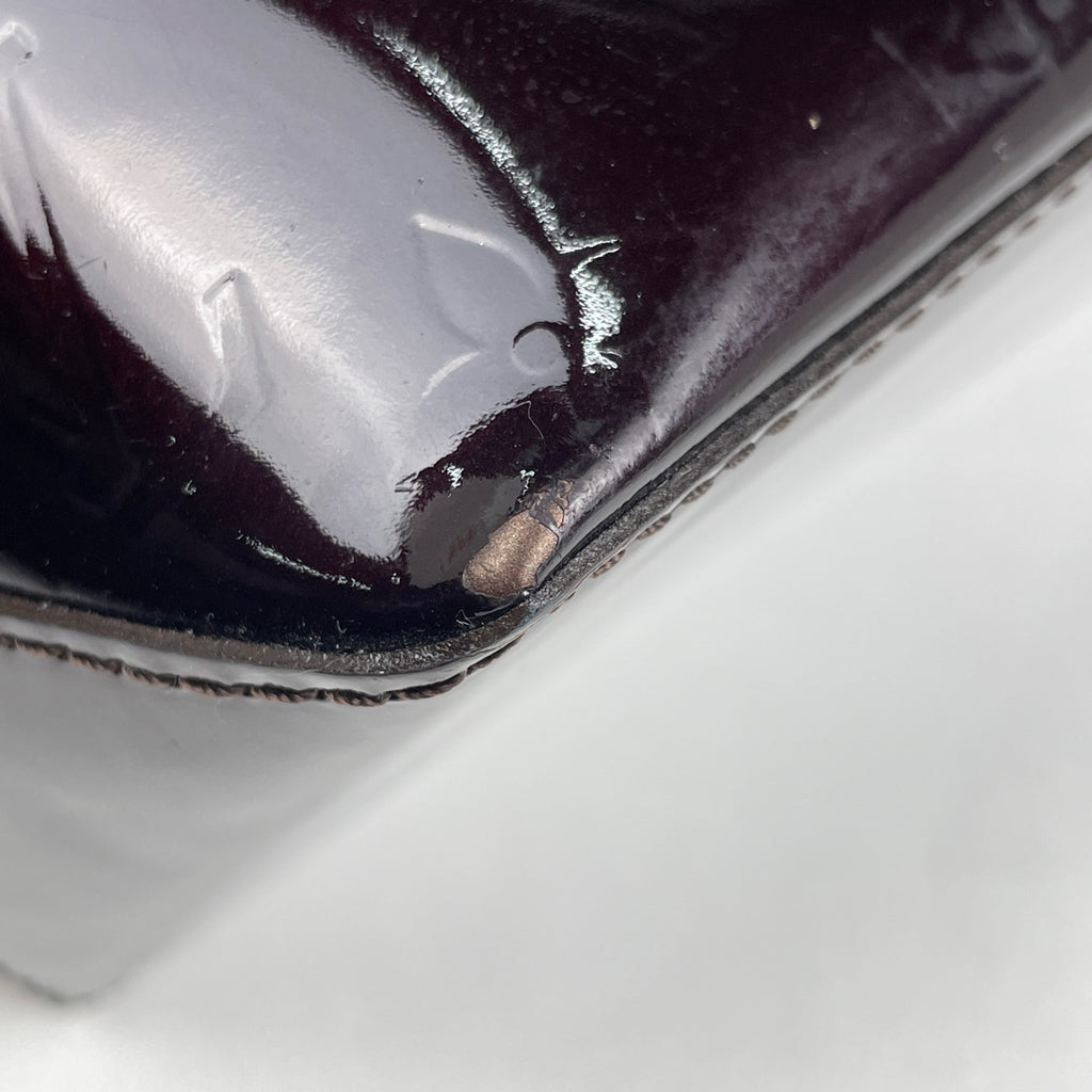 ルイ・ヴィトン ウィルシャー PM 手提げ エナメル ハンドバッグ モノグラムヴェルニ アマラント M93641 レディース 【中古】brbag