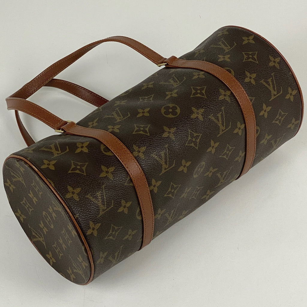 ルイ・ヴィトン パピヨン 30 バレルバッグ 筒型 旧旧型 ハンドバッグ モノグラム ブラウン M51365 レディース 【中古】brbag