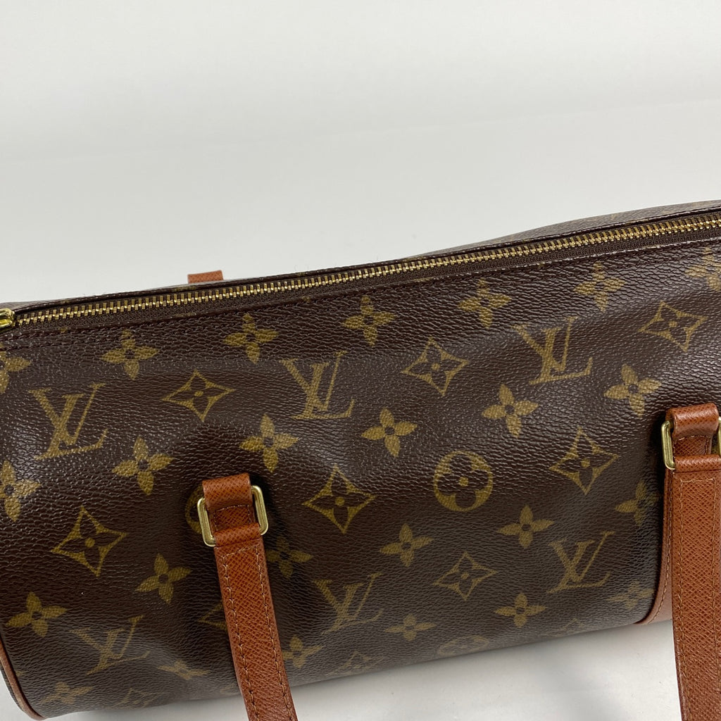 ルイ・ヴィトン パピヨン 30 バレルバッグ 筒型 旧旧型 ハンドバッグ モノグラム ブラウン M51365 レディース 【中古】brbag