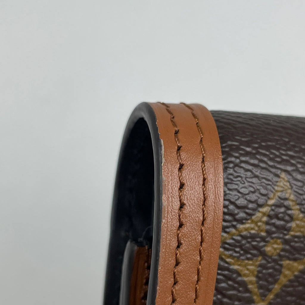 ルイ・ヴィトン ポルトフォイユ ドーフィーヌ コンパクト 札入れ 小銭入れ 三つ折り財布 モノグラム ブラウン M68725 レディース 【中古】brbag