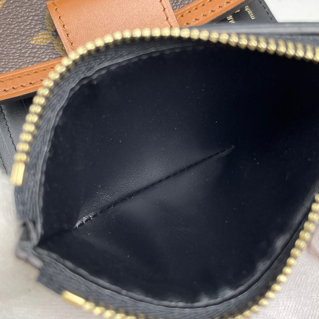 ルイ・ヴィトン ポルトフォイユ ドーフィーヌ コンパクト 札入れ 小銭入れ 三つ折り財布 モノグラム ブラウン M68725 レディース 【中古】brbag