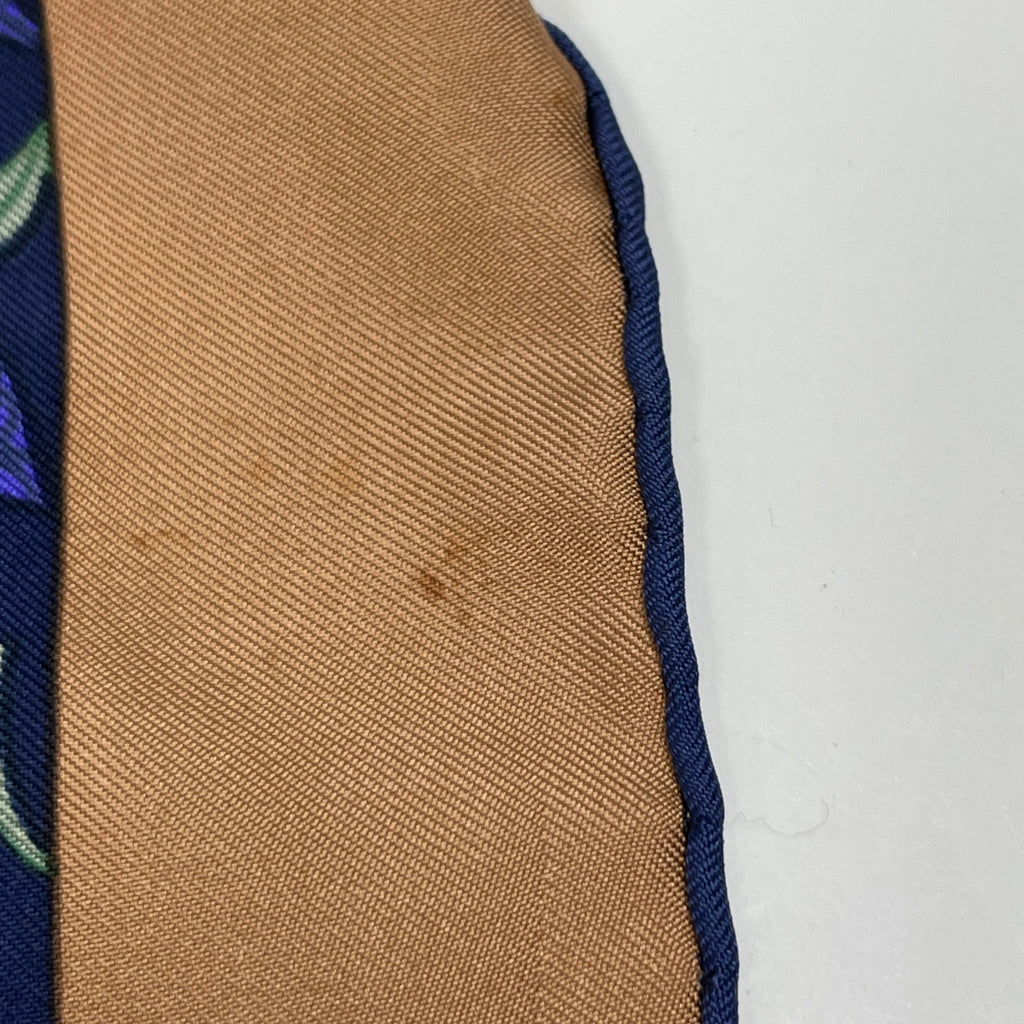 エルメス カレ 90 TORANA 塔門 スカーフ シルク ブラウン レッド マルチカラー レディース 【中古】brbag