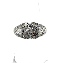 メレダイヤ デザインリング プラチナ 指輪 リング 12.5号 Pt900 ダイヤモンド レディース ノンブランドジュエリー 【中古】nbjwl