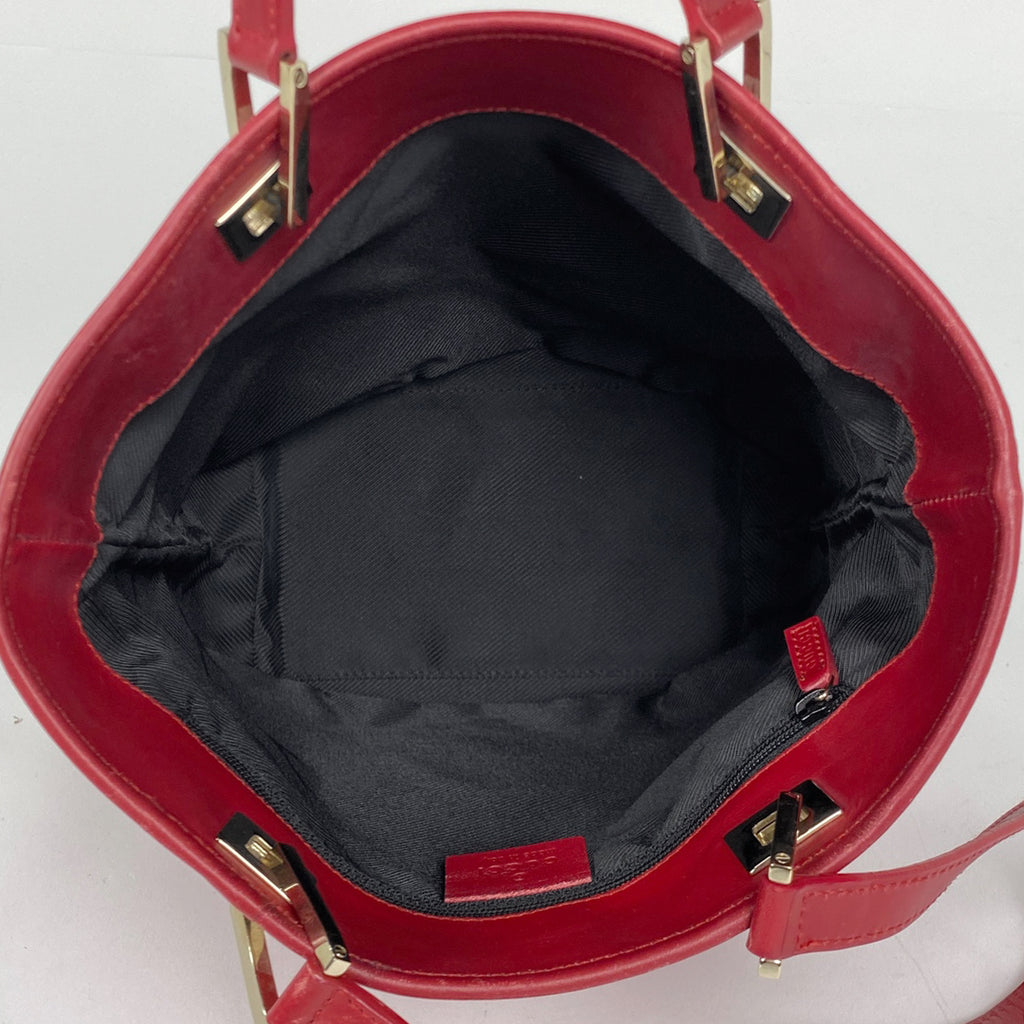 グッチ GG柄 トートバッグ ハンドバッグ トートバッグ GGキャンバス レッド 0021099 レディース 【中古】brbag