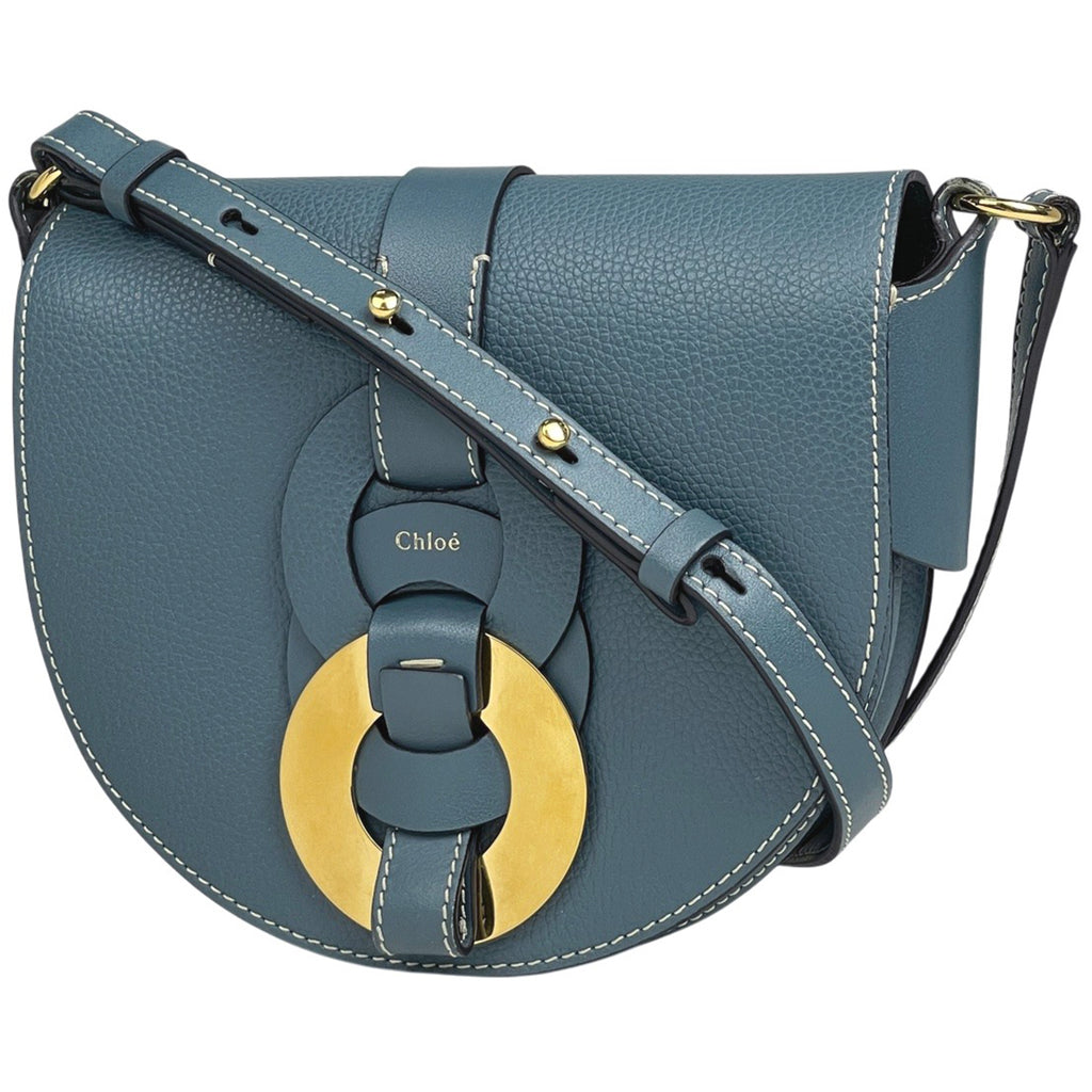 クロエ ダリル ショルダーバッグ 斜め掛け ショルダーバッグ レザー ブルー レディース 【中古】brbag