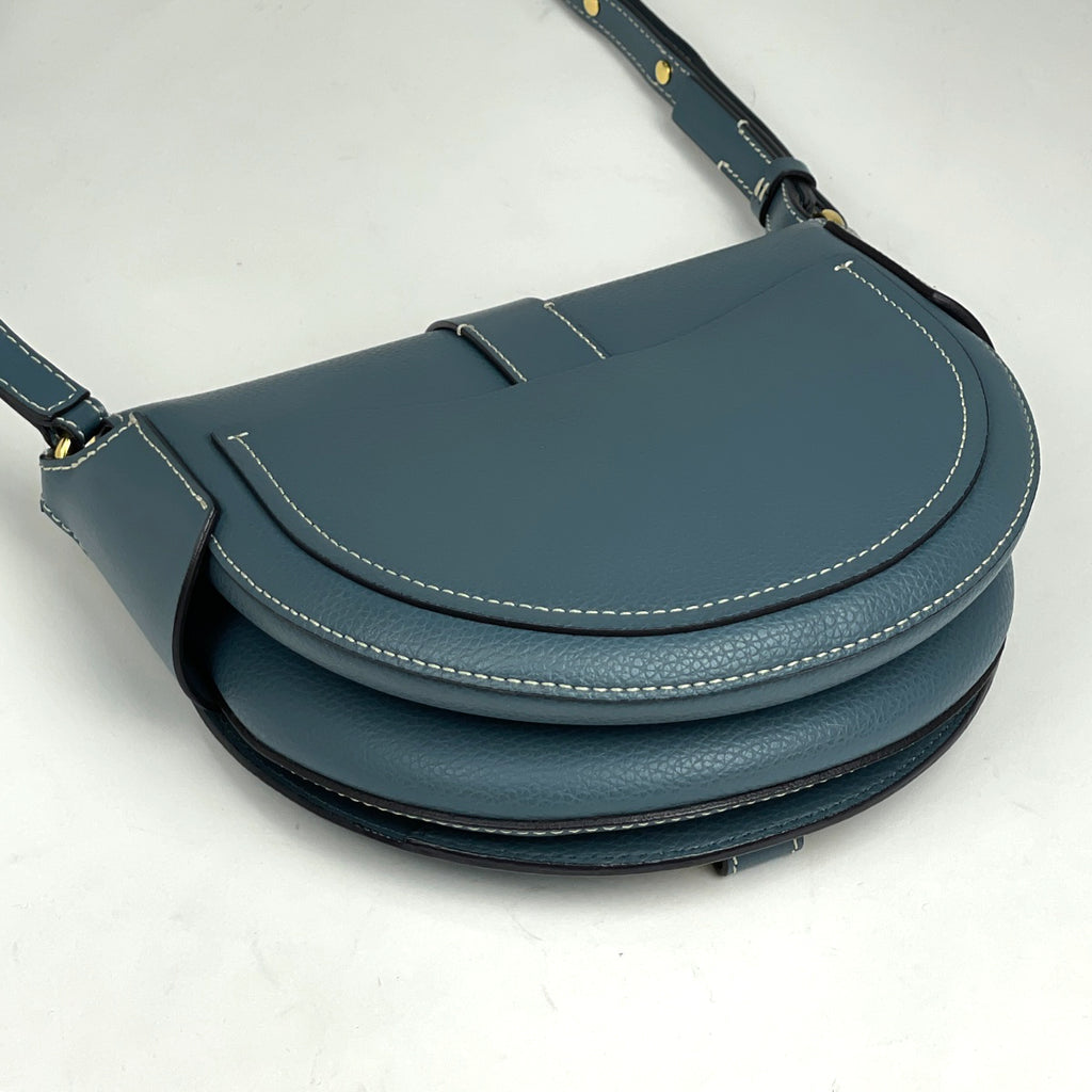 クロエ ダリル ショルダーバッグ 斜め掛け ショルダーバッグ レザー ブルー レディース 【中古】brbag