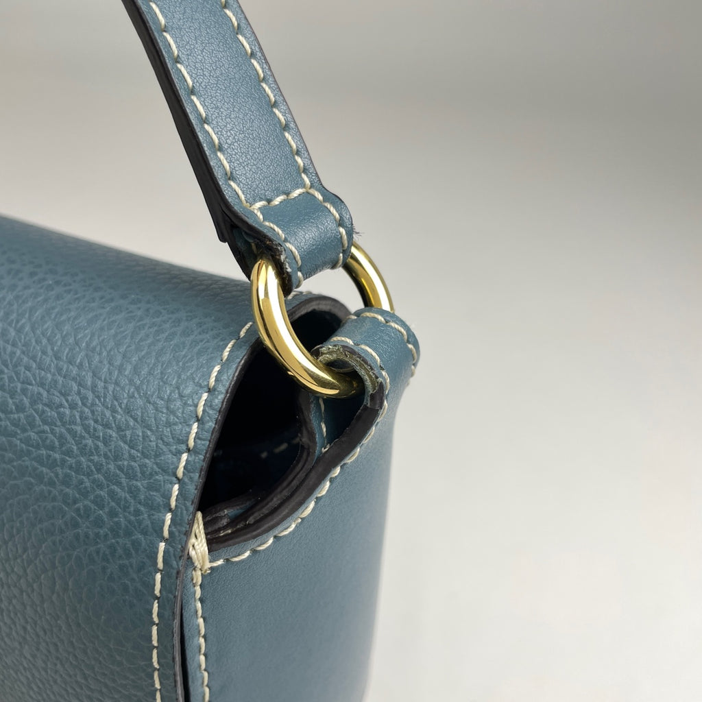 クロエ ダリル ショルダーバッグ 斜め掛け ショルダーバッグ レザー ブルー レディース 【中古】brbag