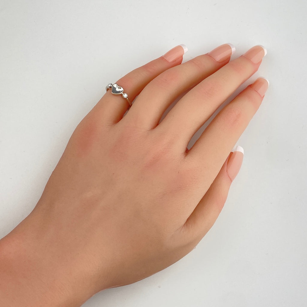 ティファニー エルサペレッティ フルハート ダイヤ リング プラチナ 指輪 メレダイヤ リング 9号 Pt950 ダイヤモンド レディース 【中古】brjwl